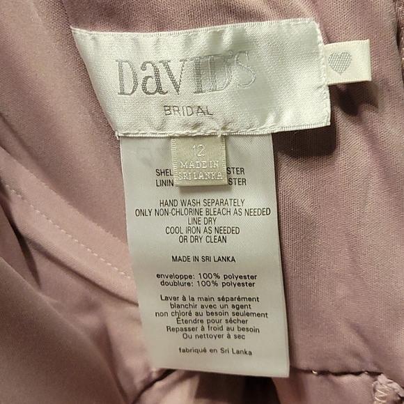 Davids Bridal Bridesmaid Dress in Quartz - Picture 4 of 4